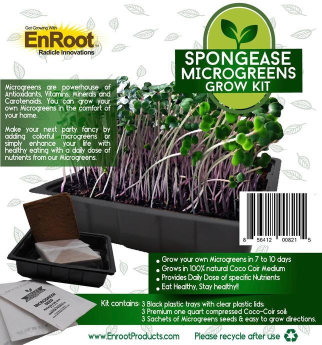Spongease MicroGreens Grow Kit