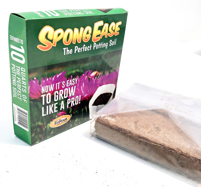 SpongEase The Perfect Potting Soil - 10 Quart Pop up Bag - coco coir potting soil for plants, seed starting and cuttings