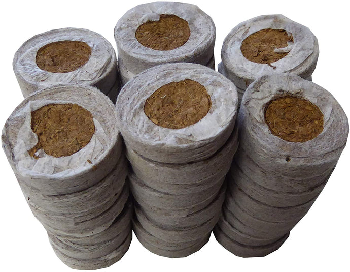Coco Coir Seed Starter - 35mm (60 Count) - Transplant Soil Discs