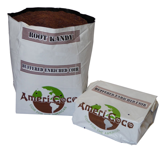 Root Kandy - Buffered Enriched Professional Grade Coir Block in 3 Gallon Grow Bag