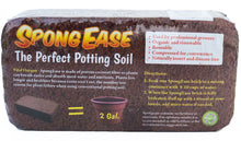 2 Gal Coco Coir Brick, Makes 2 gals Potting Soil for seedlings, Rooting, Vegetables, Berries, Roses, Orchids, House Plants, hydroponics, Worm Farms, Animal Bedding - Spongease